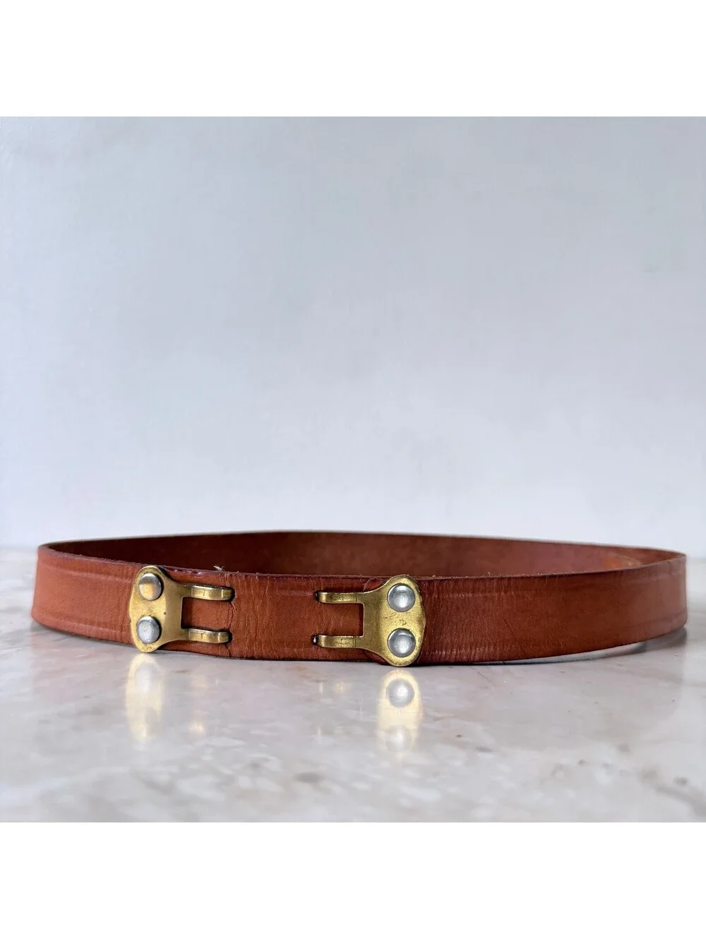Vintage Bianchi Handmade For L.L. Bean Leather Rifle Sling Belt - Size 28